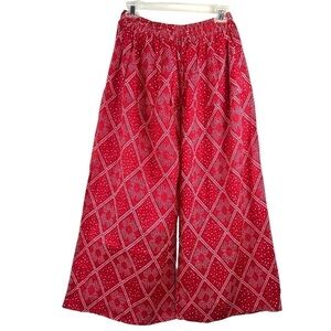 NEW- Extra Wide Leg Tribal Bandhini Print Relax Fit Harem Palazzo Pajama Pants